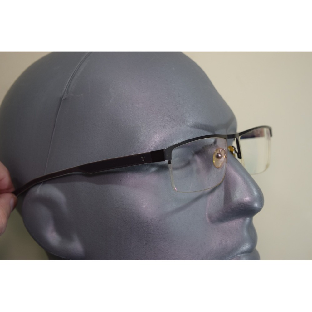 Tiffi TI 1068 C4 Half Rim Eyeglasses 57 18 145 Blue Brown